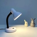 Ver imagem 4 de Luminária Mesa Abajur 35cm Articulada Flexível Pt-06: Branco