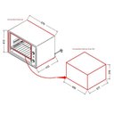 Ver imagem 3 de Forno Elétrico de Bancada Top 60 Fogatti Vermelho 110v