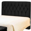 Ver imagem 2 de Cabeceira Cama Box Solteiro 90cm Eloá Estofada Suede