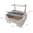 Ver imagem 2 de Churrasqueira Parrilla Mini Grelha Uruguaia - Bancada Hotbox