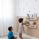Ver imagem 7 de 3 Prateleiras de Mdf Infantil Estilo Montessori para Livros e Brinquedos 50 Cm