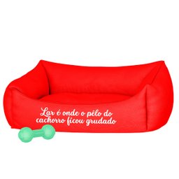 Cama Pet Para Cachorro E Gato Pequeno Vermelha Lar:Vermelho - 2