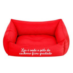 Cama Pet Para Cachorro E Gato Pequeno Vermelha Lar:Vermelho - 1
