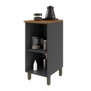 Ver imagem 2 de Balcão de Cozinha 40 cm Bariloche 1 Porta com Tampo 100% MDF 6225.32 Chumbo - Indekes