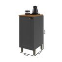 Ver imagem 3 de Balcão de Cozinha 40 cm Bariloche 1 Porta com Tampo 100% MDF 6225.32 Chumbo - Indekes
