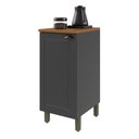 Ver imagem 1 de Balcão de Cozinha 40 cm Bariloche 1 Porta com Tampo 100% MDF 6225.32 Chumbo - Indekes
