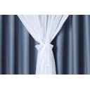 Ver imagem 2 de Cortina Blackout em Tecido Cinza com Voil Branco 3m X 2,75 a