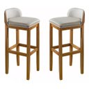 Ver imagem 3 de Kit 4 Banquetas Moderna Cozinha Area Externa Gourmet 96cm Altura Ideal Balcão Espaço Churrasqueira