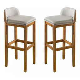 Kit 4 Banquetas Moderna Cozinha Area Externa Gourmet 96cm Altura Ideal Balcão Espaço Churrasqueira - 5