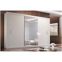 Ver imagem 1 de Guarda Roupa Casal Veneza Luxo 3 Portas Branco