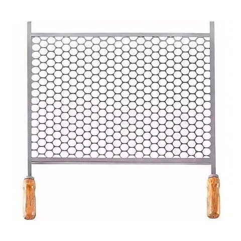Grelha Retangular para Churrasqueira em Aço Inox 30x50cm