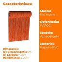 Ver imagem 5 de Papel de Parede Decorativo Adesivo Madeira 1 Rolo 45cm X 5m - Rio Home Laranja