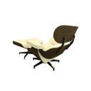 Ver imagem 5 de Poltrona de Couro com Puff Charles Eames