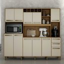 Ver imagem 2 de Armário de Cozinha 11 Portas 2 Gavetas Petra Valdemóveis Cinamomo Off White