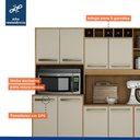 Ver imagem 4 de Armário de Cozinha 11 Portas 2 Gavetas Petra Valdemóveis Cinamomo Off White