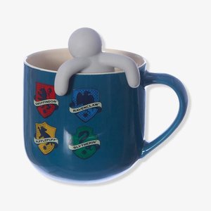 Caneca 350ml com Infusor Hogwarts Houses Harry Potter