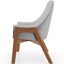 Ver imagem 2 de Kit 02 Poltronas Decorativa Sakura L02 Linho Cinza