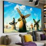 Quadro Decorativo Salvador Dali Moinhos De Vento Da Borboleta:150x100/BRANCA - 4