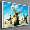 Quadro Decorativo Salvador Dali Moinhos De Vento Da Borboleta:150x100/BRANCA - 7