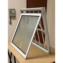 Ver imagem 5 de Vitrô para Banheiro Maxi Ar com Grade Branco 50x50 Alumínio - Vidro Miniboreal