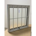 Ver mais imagens de Vitrô para Banheiro Maxi Ar com Grade Branco 50x50 Alumínio - Vidro Miniboreal