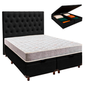 Ver imagem 1 de Kit Cama Box Bau + Cabeceira + Colchão Casal D23 - D23 - Inducol