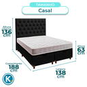 Ver imagem 3 de Kit Cama Box Bau + Cabeceira + Colchão Casal D23 - D23 - Inducol