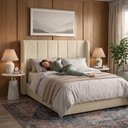 Ver imagem 6 de Cabeceira de Cama Box 1,20m Selena Boucle Bege