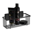 Ver imagem 2 de Suporte para Shampoo Preto Fosco Fixação por Adesivo Norbond Prateleira Banheiro Future 180pt