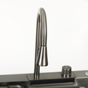 Ver imagem 3 de Cuba Cascata Gourmet Premium Aço Inox 304 com Válvula, Dispenser, Torneira, Cifão, Cestos, Tábua e L