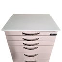 Ver imagem 3 de Mesinha Auxiliar Pink/rosa com Rodízios Pretos