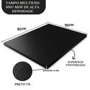 Ver imagem 2 de Tampo Mesa 95x95 Mdf 15mm Preto 0,95x0,95 Prateleira Arrigo Móveis