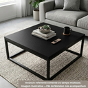 Ver imagem 3 de Tampo Mesa 95x95 Mdf 15mm Preto 0,95x0,95 Prateleira Arrigo Móveis