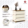 Mini Comoda Ej: Off White/freijo - 3