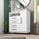 Ver imagem 1 de Cômoda Sapateira Ambiente Cannes Branco - Incorplac