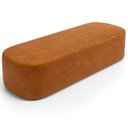 Ver imagem 1 de Puff Decorativo Orgânico para Living Quarto 140cm Doha W01 Couríssimo Canela - Lyam Decor