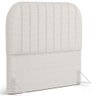 Cabeceira Cama Box Casal Estofada Orgânica 140cm Alice W01 Bouclê Cru - Lyam Decor - 2