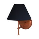 Ver imagem 5 de Arandela De Parede em Alumínio e Cúpula de Algodão Para Sala, Quarto Cabeceira De Cama - Cobre e Cúp