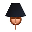 Ver imagem 4 de Arandela De Parede em Alumínio e Cúpula de Algodão Para Sala, Quarto Cabeceira De Cama - Cobre e Cúp