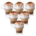 Ver imagem 1 de Kit 6 Xícaras de Vidro Empilháveis Chá Café 90ml Wincy