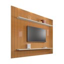 Ver imagem 1 de Painel para TV até 60 Polegadas Lótus MDF Ripado Cinamomo Marrom RV Móveis
