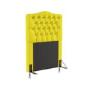 Ver imagem 2 de Kit Cabeceira Decorativa Para Cama Box Pollux e Calçadeira Sagitarius 90 Para Cama de Solteiro Sued