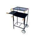 Ver imagem 2 de Kit Churrasqueira Retangular Regulável Rodas Pedra Grelha