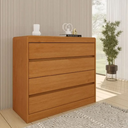 Ver imagem 1 de Cômoda Espanha 4 Gavetas 100%MDF - Móveis Tcil:Cinamomo