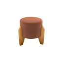 Ver imagem 1 de Puff Decorativo Descanso Luxo Orginal Premium Veludo Ferrugem Matrix