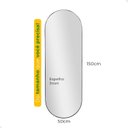 Ver imagem 2 de Espelho Pílula 150x50cm Orgânico com Suporte de Chão