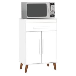 Balcão Mesa de Microondas Ipanema Branco - 1