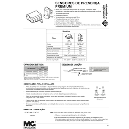Sensor de Presença Sobrepor de Parede Bivolt Fotocélula Programável Margirius Mps-40f - 7