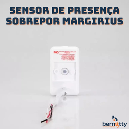 Sensor de Presença Sobrepor de Parede Bivolt Fotocélula Programável Margirius Mps-40f - 3