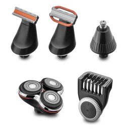 Aparador De Pelos E Cabelo 24 Em 1 Bivolt Preto 5v - 10